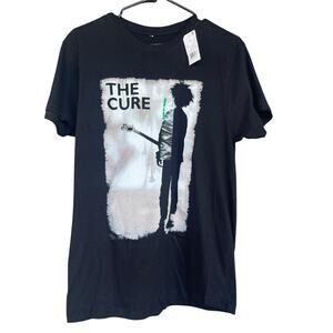 The Cure Shirt Mens Medium Black Band Graphic Tee T-Shirt Rock Music 2022 Tour